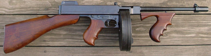 Пистолет-пулемет Thompson M-1921 с 50-зарядным магазином