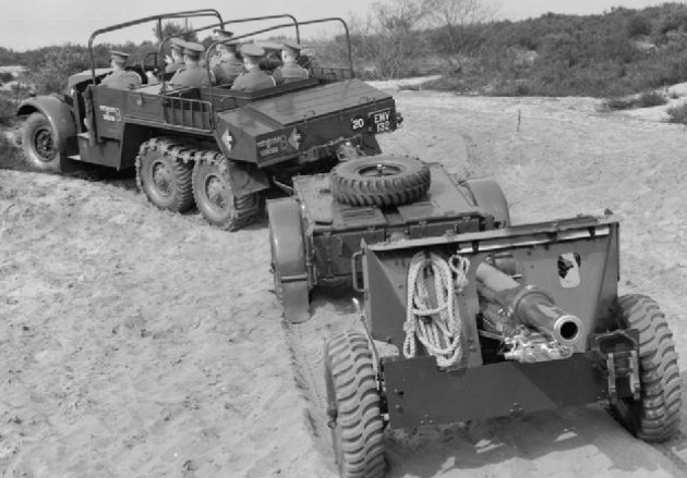 Артиллерийский колесный тягач Morris CDSW