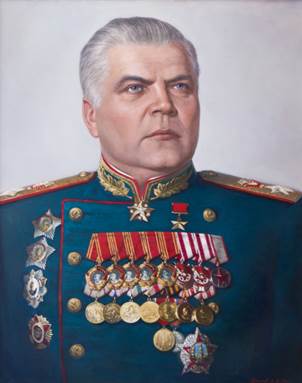 Командующий 2-м Украинским фронтом Малиновский Р.Я. (26.04.1945) - за освобождение территорий Венгрии и Австрии. 