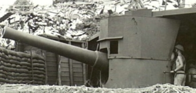 Береговое орудие BL-6 inch gun Mk-V