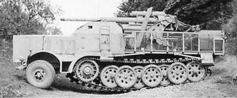 ЗСУ 8.8 cm Flak 37 Sfl. Auf 18 ton Zgkw (Sd Kfz 8(9)