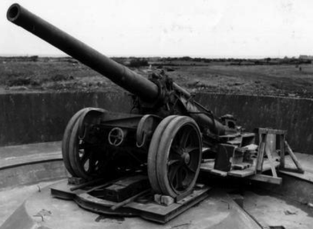 Canon-dе-155 GPF mle.1917 в качестве берегового орудия