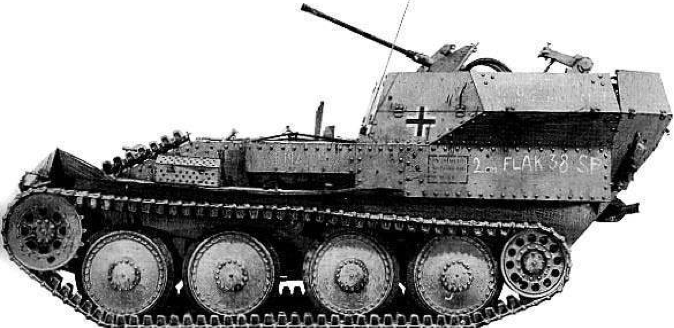 ЗСУ Flakpanzer 38(t)