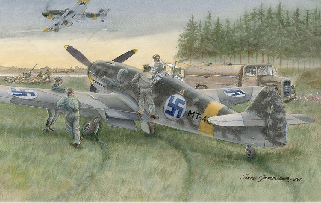 Gripenberg Sture. Полевой аэродром.