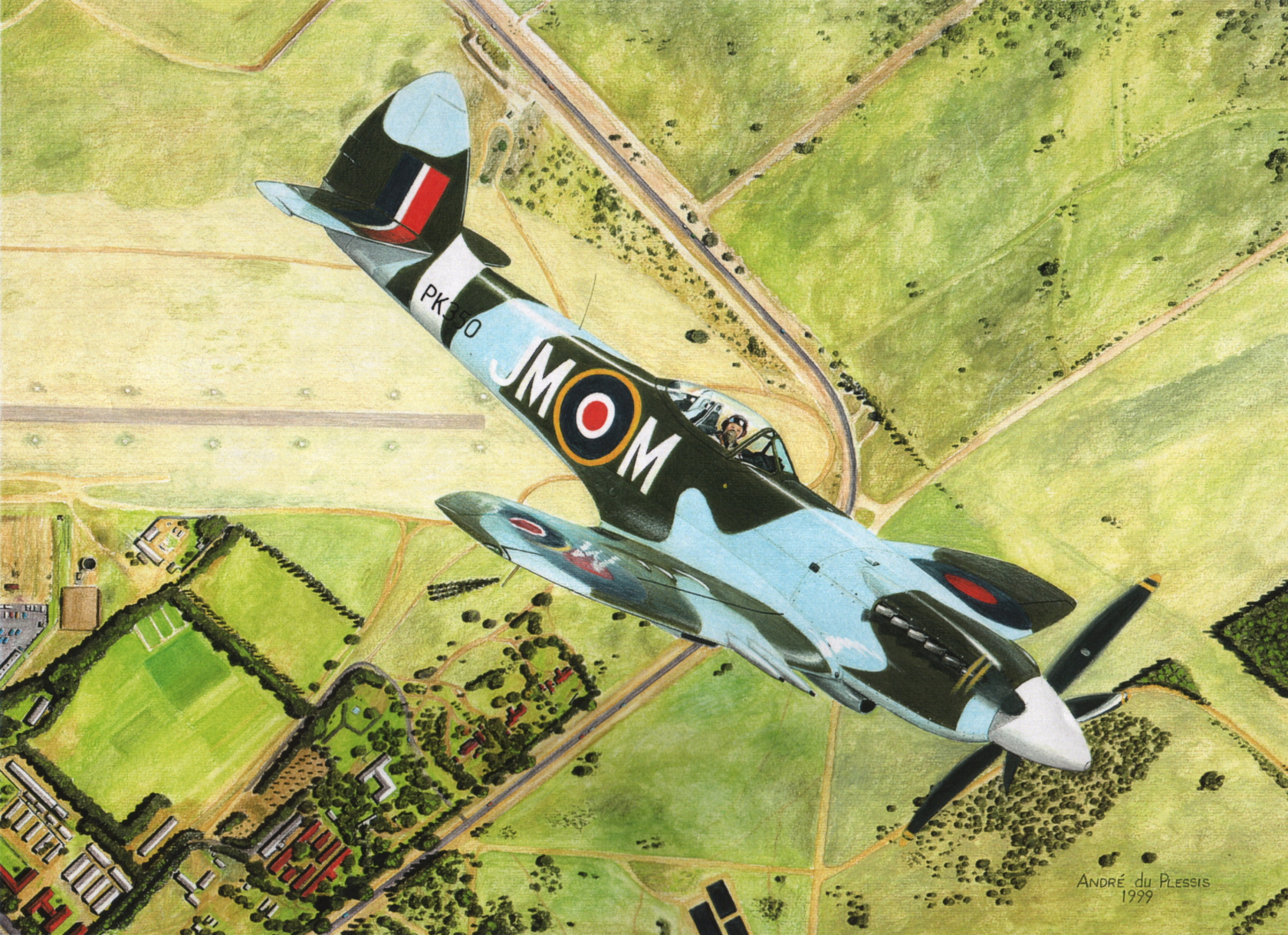 Andre du Plessis. Истребитель Supermarine Spitfire MK22.