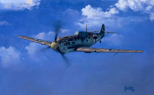Hamilton Alex. Истребитель Bf -109-E7.