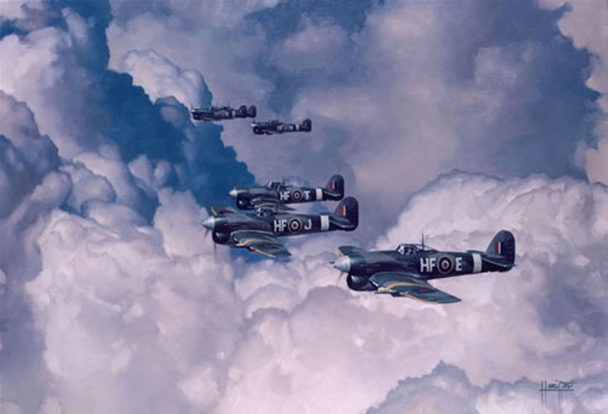 Hamilton Alex. Истребители Hawker Typhoon 1B.