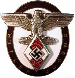 Аверс и реверс Почетного знака командования Гитлерюгенд.