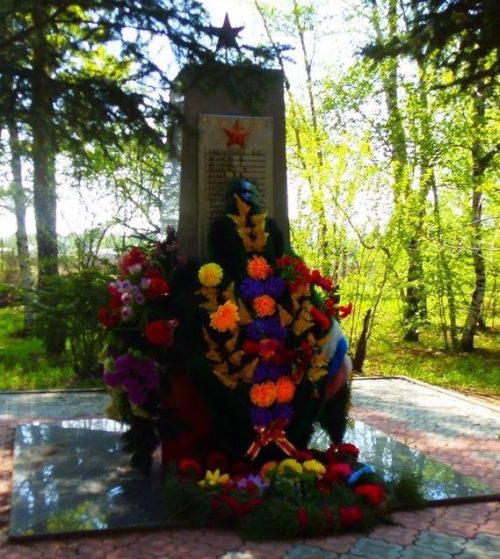 с. Усть-Ивановка Благовещенского р-на. Общий вид памятник погибшим в войне