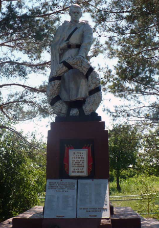 п. Подоловка Барвенковского р-на. Памятник установлен на братской могиле, где похоронено 211 советских воинов