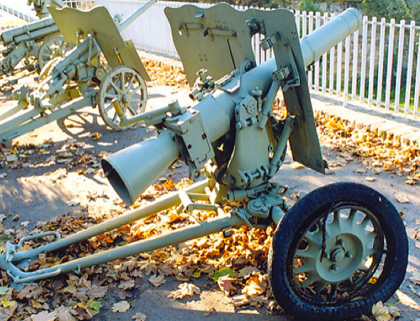 Безоткатное орудие - 7,5-сm LG -40, со щитом
