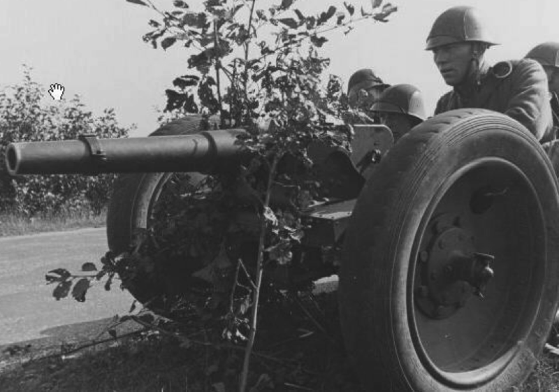 57-мм пехотная пушка Stuk van 6-veld. С пневматическим ходом