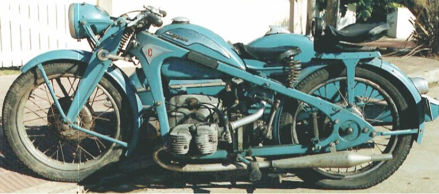 Мотоцикл Zündapp KKS-500 с коляской