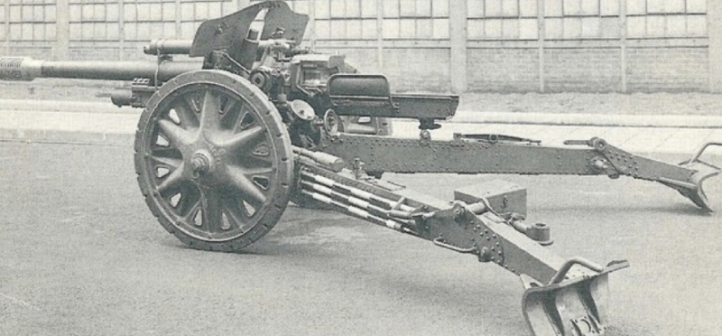 Полевая пушки 7.5-cm FK-38 с резиновым ходом