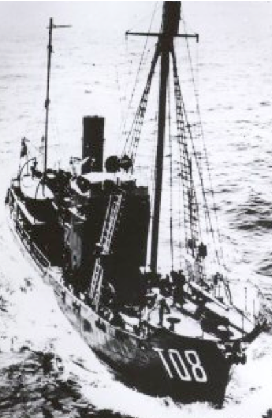 Тральщик «Oostewal» на базе гражданского судна