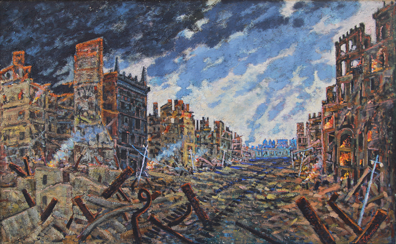 Еременко Павел. Киев. Крещатик 1943.