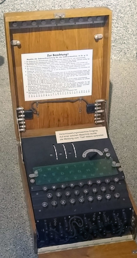 Немецкая шифровальная машина «Enigma».