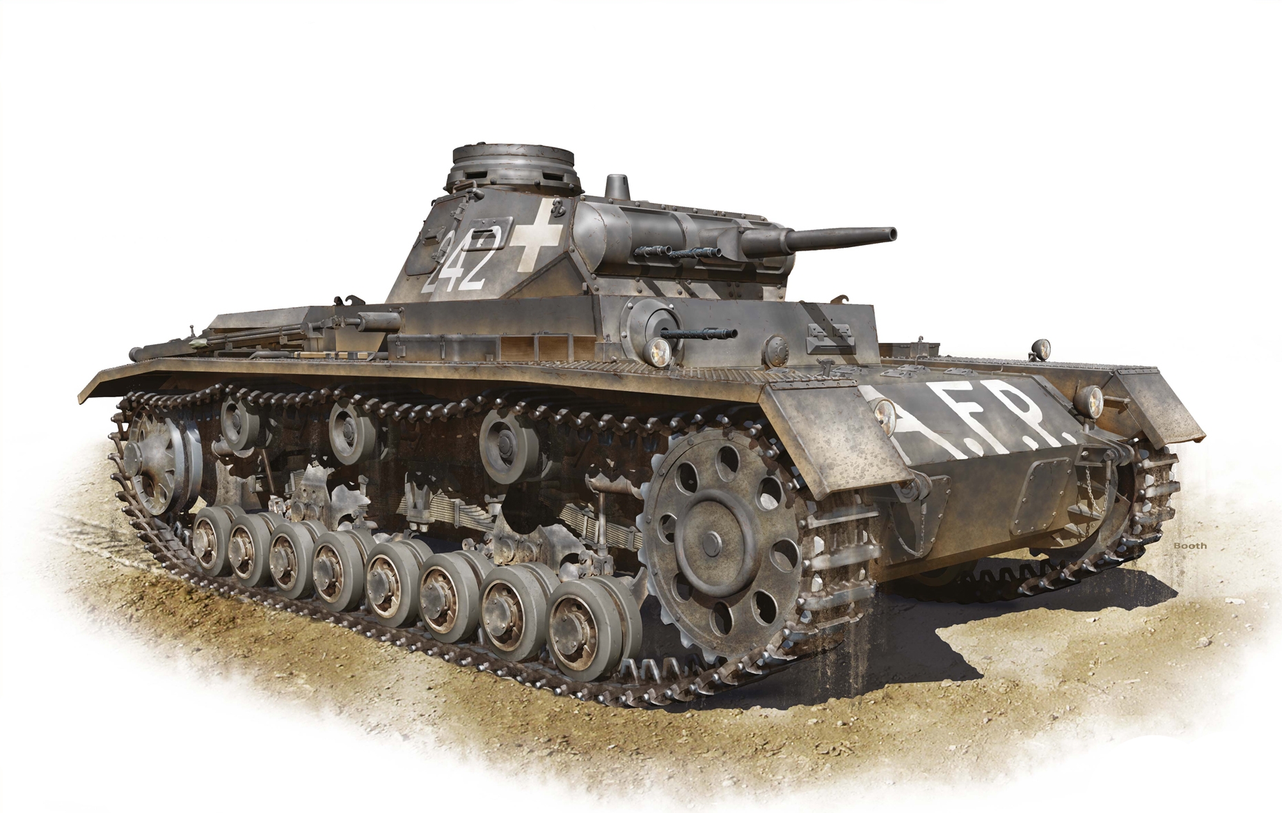 Бут Владимир. Танк Pz. Kpfw. III Ausf. D.