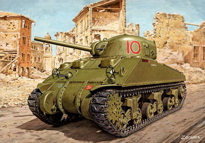 Згонник Дмитрий. Танк Sherman M-4A4.