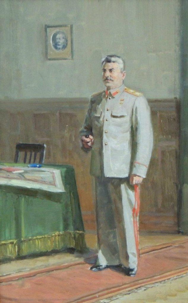 Сулименко Петр. Портрет Сталина.