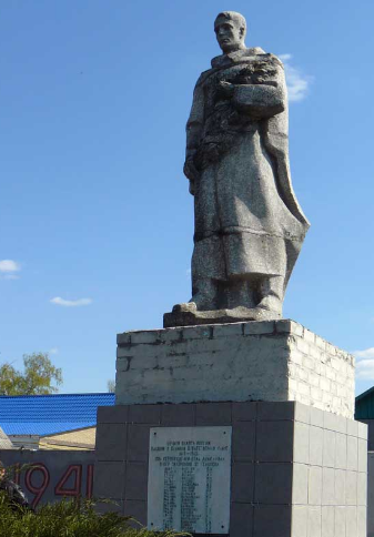 с. Лебедевка Сахновщинского р-на. Памятник установлен на братской могиле, в которой похоронено 30 советских воинов, в т.ч. 9 неизвестных