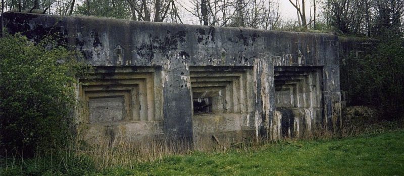 Один из трехорудийных казематов форта