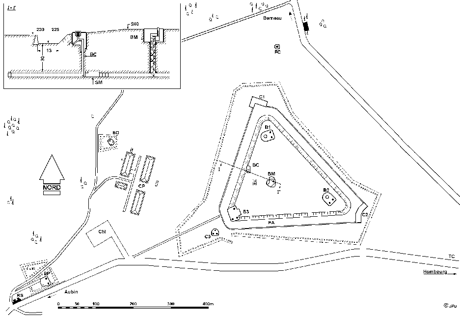 План-схема форта.