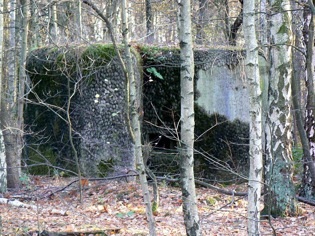 Бункер на берегу канала.
