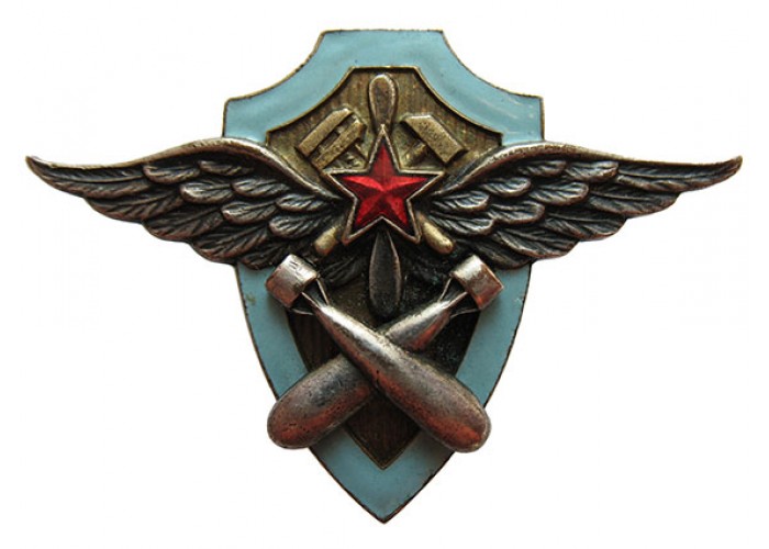 Аверс знака «Авиационного техника по вооружению».