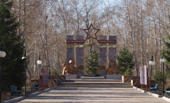 с. Бишкуль Кызылжарского р-на. Мемориал воинам, павшим в годы Великой Отечественной войны.
