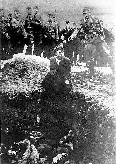 Расстрел узников гетто в Тучинке. Октябрь, 1941 г.