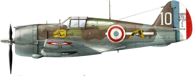 Dekker Thierry. Истребитель Curtiss H-75A-3.