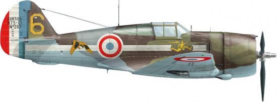 Dekker Thierry. Истребитель Curtiss H-75A-3.