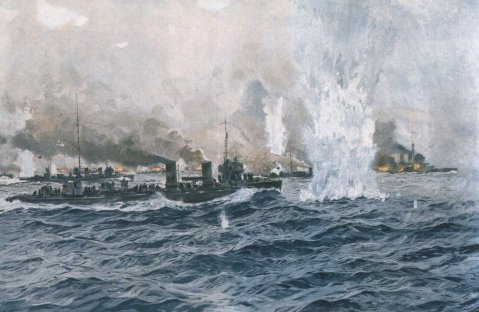 Bergen Claus Friedrich. Атака немецких эсминцев.