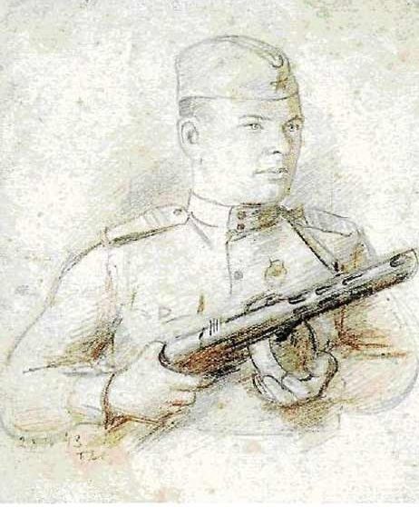 Аб Павел. Портрет сержанта И. Маврина. 