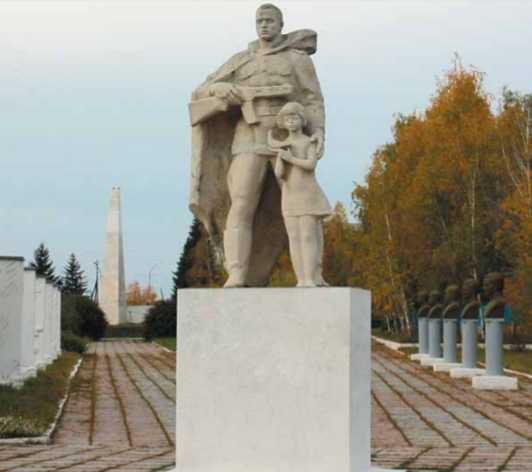 Скульптурный памятник комплекса.