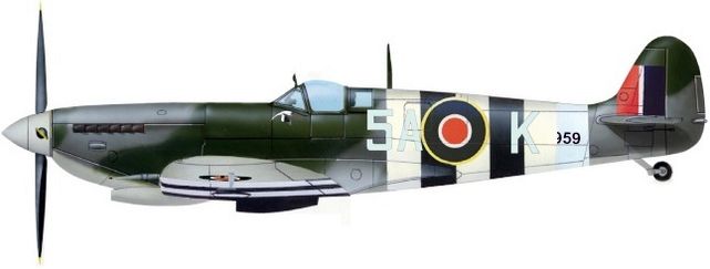 Petit Jean-Jacques. Истребитель Supermarine Spitfire Mk.IX 5A-K.