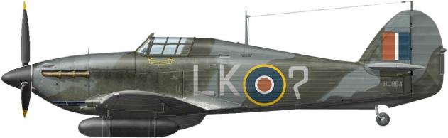 Dekker Thierry. Истребитель Hawker Hurricane Mk.IIC.