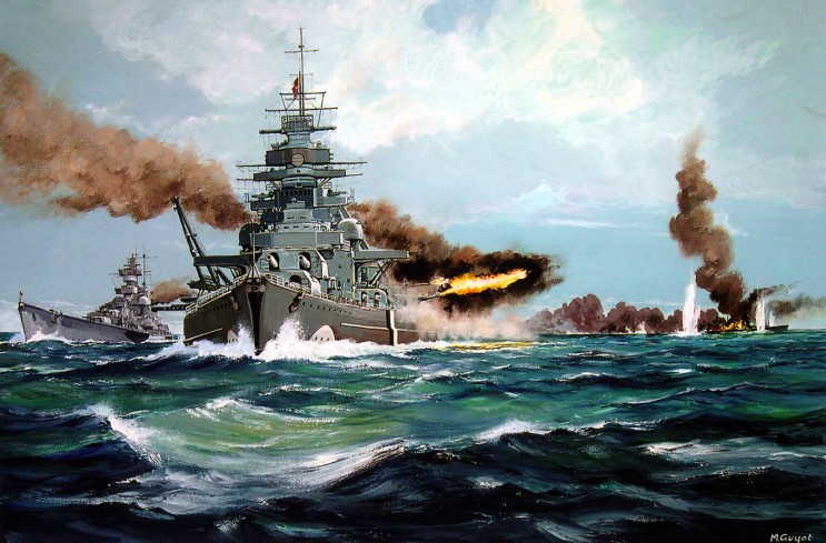 Guyot Michel. Линкор «Bismarck».