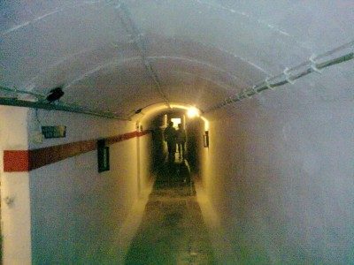 Подземный туннель форта.