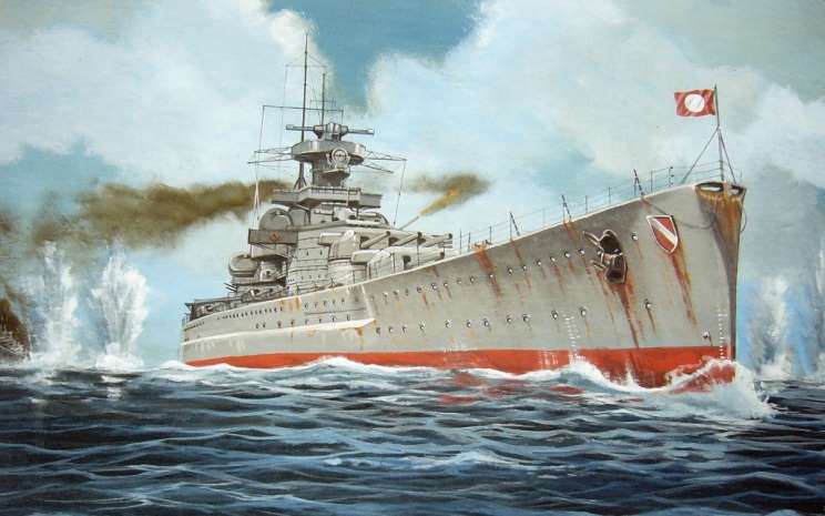 Piel Stefan. Крейсер Scharnhorst.