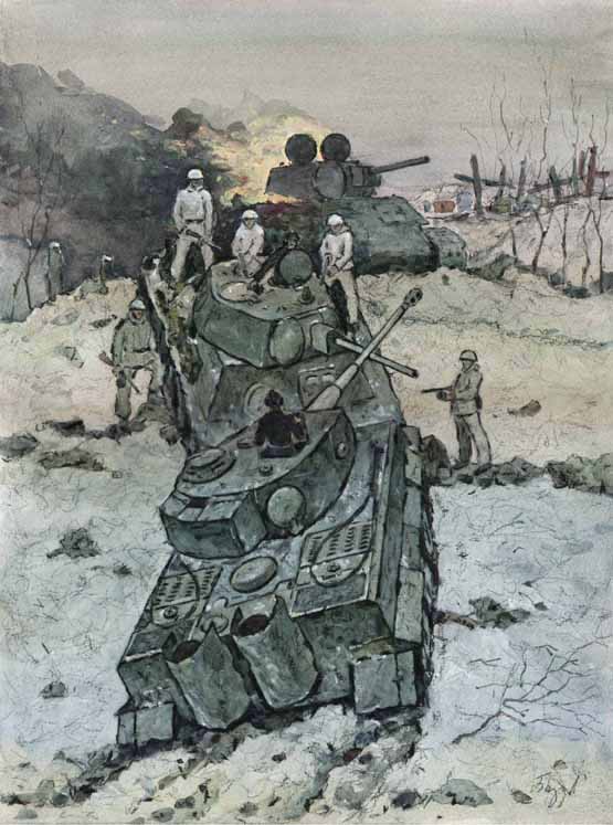 Базуев Денис. Танковый таран. Подвиг лейтенанта Мнацаканова. 20 января 1944 г.