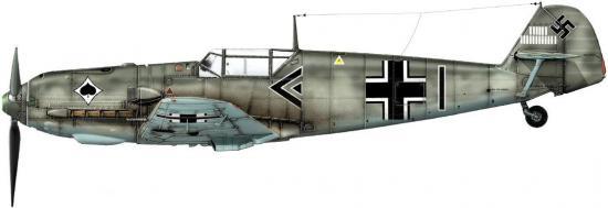 Dekker Thierry. Истребитель Bf-109 E-3.