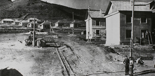 «Японское» строительство. Находка, улица Крылова.1947 г.