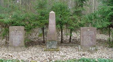 п. Ирлава, край Тукума. Обелиск установлен на воинском кладбище, где похоронено 250 советских воинов, в т.ч. 17 неизвестных, погибших в годы войны. Справа и слева от обелиска установлены памятные плиты. 