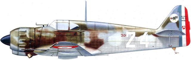 Dhorne Vincent. Истребитель Bloch MB.152 C1.