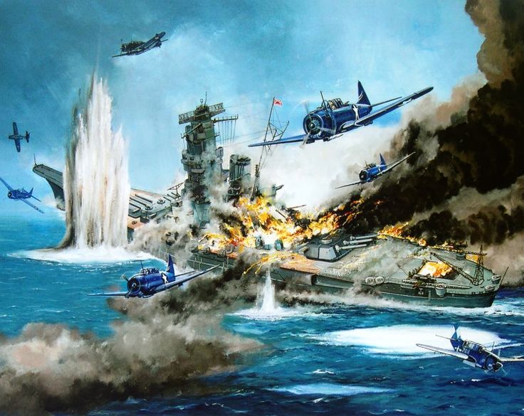 Guyot Michel. Атака на «Yamato».