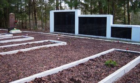 Общий вид воинского кладбища.