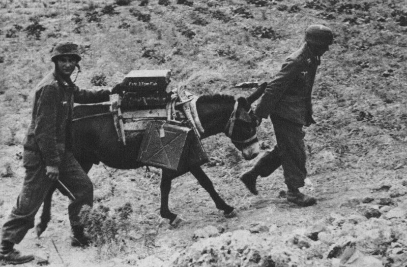Подвоз боеприпасов. о. Крит. 1941 г.