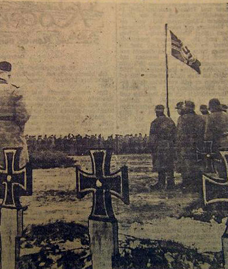 Немецкое кладбище в день поминовения погибших. 16 марта 1943 г. 